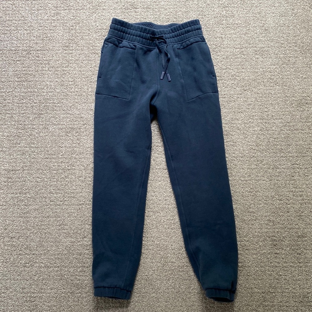 Lululemon Navy Fleece Joggers